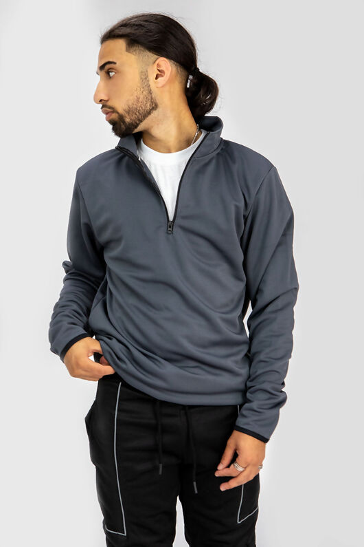 half zip running pullover